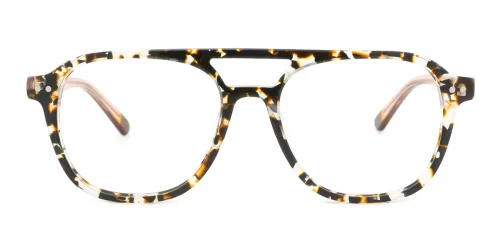 56032 Bronx Aviator tortoiseshell glasses