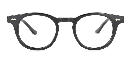 56034 Hellon Oval black glasses