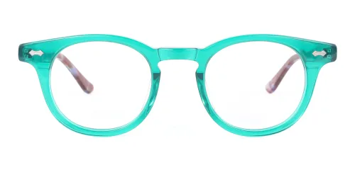 56034 Hellon Oval green glasses