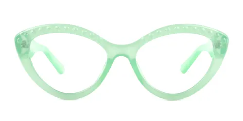 5615 Yadira Cateye green glasses