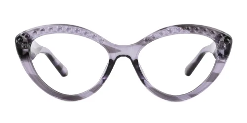 5615 Yadira Cateye grey glasses