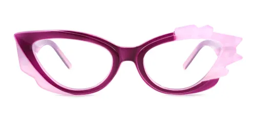 5619 Fisher Cateye purple glasses
