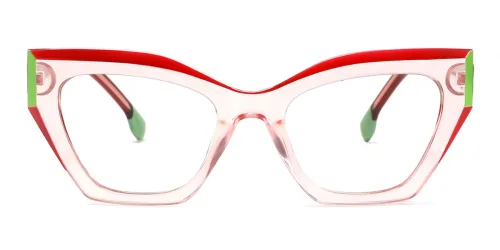 5739 Ishbak Cateye pink glasses