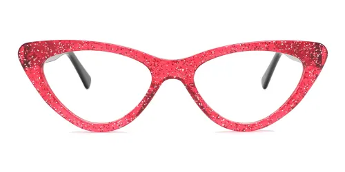 58040-1 Katz Cateye red glasses