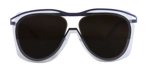 58106 slang Aviator black glasses