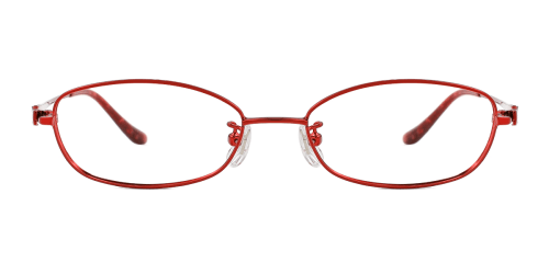 58736 Hepburn Oval red glasses
