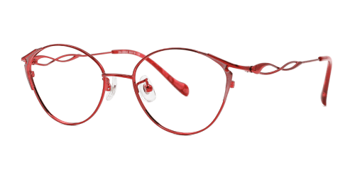 58842 Candela Oval red glasses