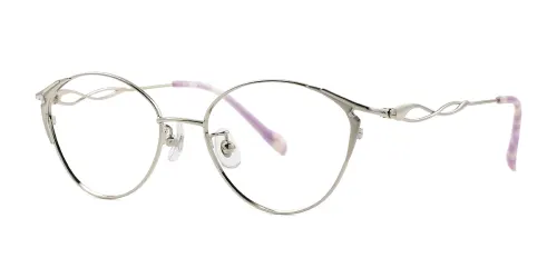 58842 Candela Oval silver glasses