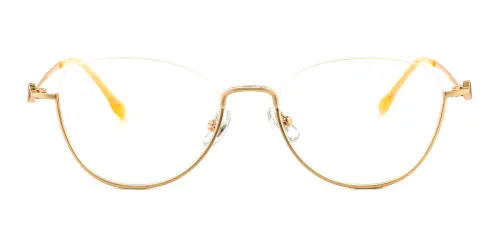 58867 Jennings Cateye gold glasses