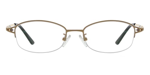 6020 Kiran Oval gold glasses