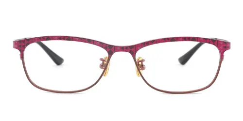 6058 Violet Rectangle pink glasses