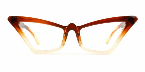 6101 sibyl Cateye brown glasses