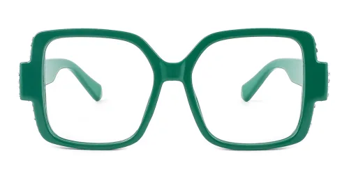 6119 Hecuba Rectangle green glasses