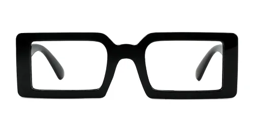 6160 Eudora Rectangle black glasses