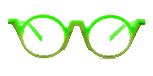 617 Elaine Round green glasses