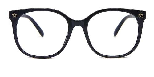 618 Niesha Oval black glasses