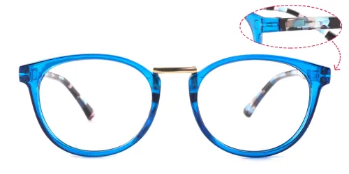 6235 Waltraud Oval blue glasses