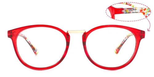 6235 Waltraud Oval red glasses