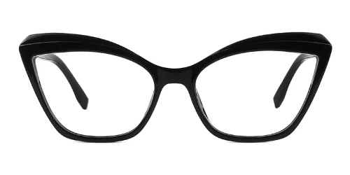 62605 Qahira Cateye black glasses