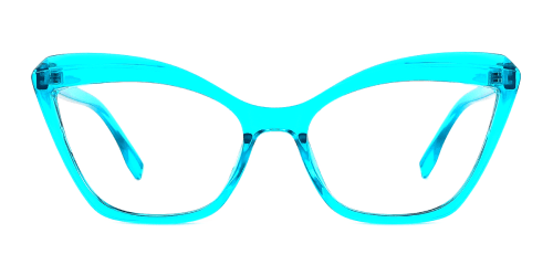 62605 Qahira Cateye blue glasses