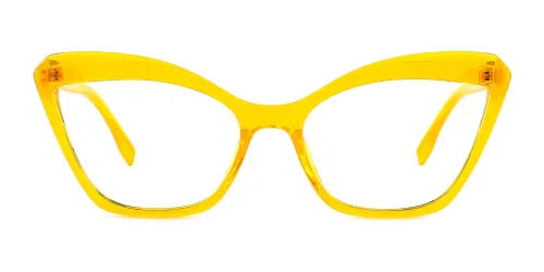 62605 Qahira Cateye yellow glasses