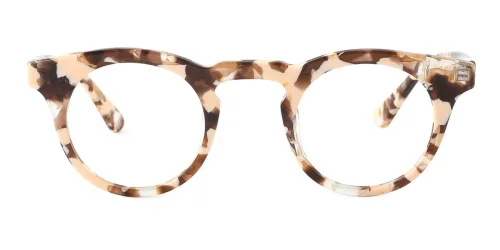 6511 Bertie Round tortoiseshell glasses