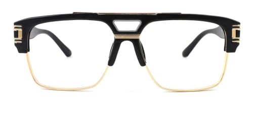6626X Nicolas Rectangle black glasses