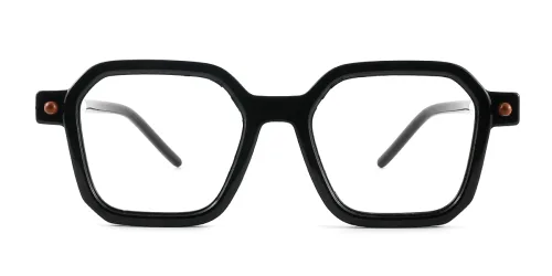 66289 Percy Geometric black glasses