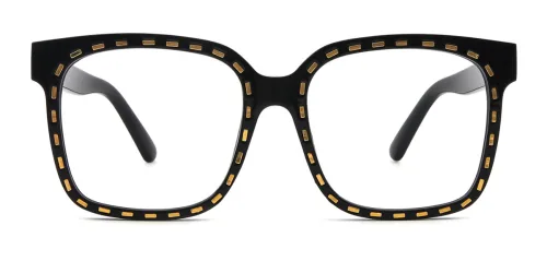 663 Kenda Rectangle black glasses