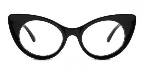 6709 Edie Cateye black glasses