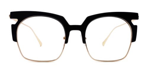 6751 Wilma Rectangle black glasses