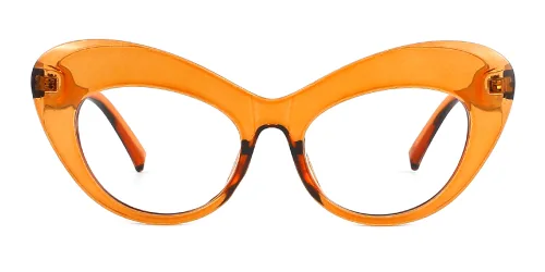 68012 Pate Cateye orange glasses