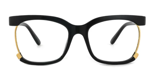 68050 Tessie Oval black glasses
