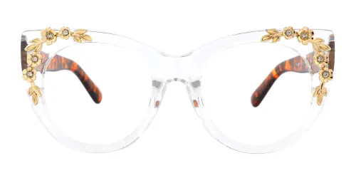 6806 Undra Cateye clear glasses