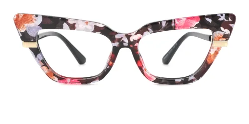 68069 Kura Cateye,Rectangle floral glasses