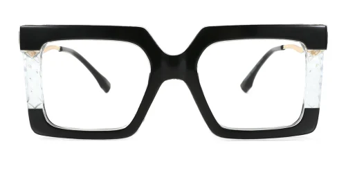 68084 Starlette Rectangle black glasses