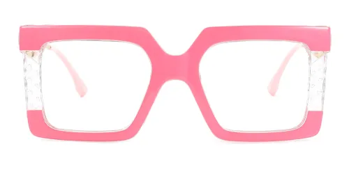 68084 Starlette Rectangle pink glasses