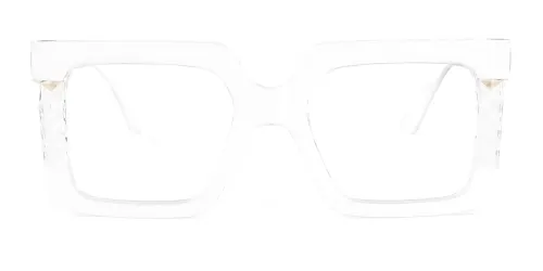 68084 Starlette Rectangle white glasses