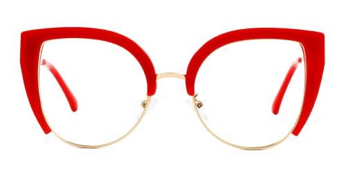68155 Stella Cateye red glasses