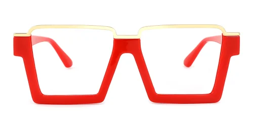 68168 Mignon Rectangle red glasses