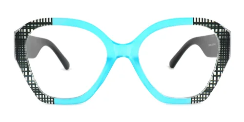 6859 Yedda Cateye blue glasses