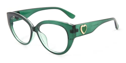 6939 Spring Oval green glasses