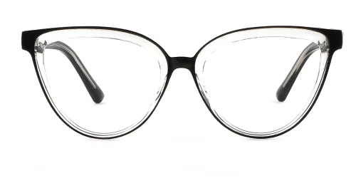 7023 Gilda Cateye black glasses