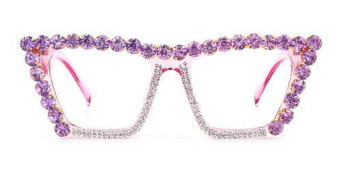 7047 Marvin Cateye purple glasses