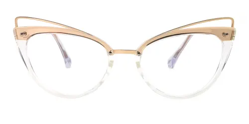 7110 Ellyn Cateye, clear glasses