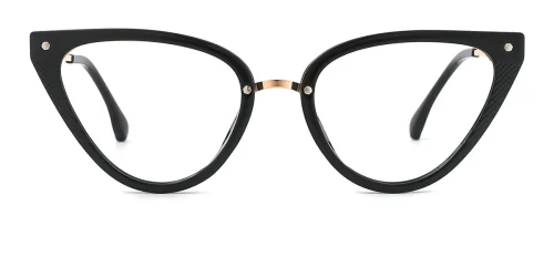 7114 Aldous Cateye black glasses