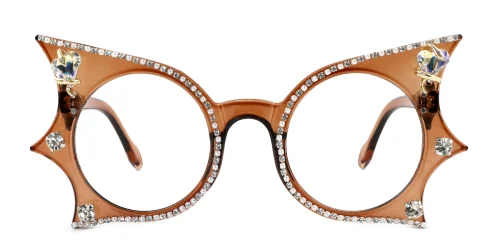 7153 Paislee Butterfly brown glasses