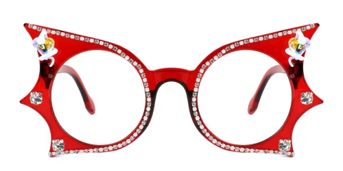 7153 Paislee Butterfly red glasses
