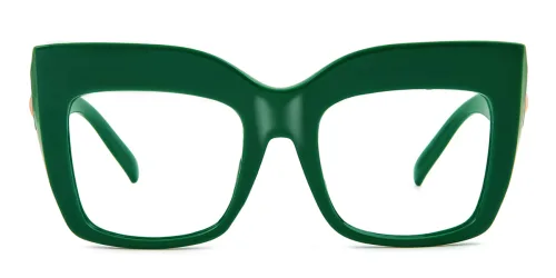 7531 Hedva Cateye,Rectangle green glasses