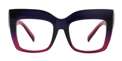 7531 Hedva Cateye,Rectangle purple glasses